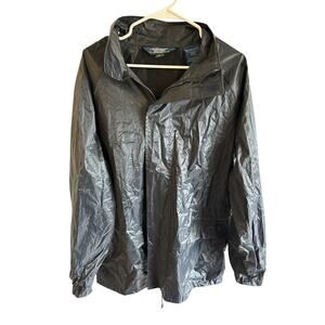 Bass Creek Workwear Black Rain Jacket Medium